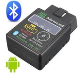ELM327 HHOBD Herramientas avanzadas de escáner de diagnóstico de coche Bluetooth V2.1 OBDII negro