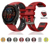 Correa de silicona de 22 mm y 26 mm para reloj inteligente Garmin Fenix 8 de 51 mm. Correa de repuesto de ajuste rápido para reloj Garmin Fenix 8/E de 47 mm. Fenix 8 51mm