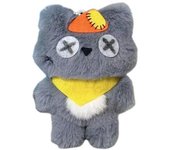 Juguete de peluche de lobo gris de dibujos animados, colgante de animal, muñeco de peluche suave, llavero, mochila, llavero de coche, decoración, regalo para niños