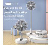Ventilador eléctrico multifuncional escalable, ventilador plegable de escritorio para el hogar, ventilador portátil para acampar al aire libre