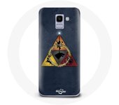 Coque pour Samsung Galaxy A8 2018 Game of Thrones Saison 8 Le Trône de Fer Triangle Logo Baratheon L