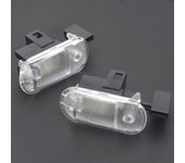 Luz LED blanca para guantera, lámpara de equipaje para VW Bora Jetta Golf MK4 Variant Caddy Passat B5 B5.5 Touareg Touran, 2 uds. blanco