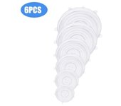 12 pièces Fundas de silicona frais couverture alimentaire micro ondes couvercle bol Pot extensible couvercle Adaptable *FL5158