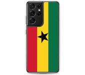 Coque Téléphone - Samsung - Galaxy S22 Ultra - Drapeau Ghana - Souple - Multicolor