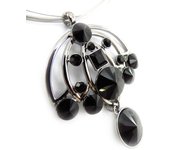 Les Trésors De Lily [J5423] - Collier Créateur 'Sissi' noir negro
