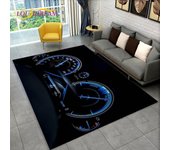 Alfombra grande para tablero de instrumentos de carreras de autos en 3D, alfombra para sala de estar, dormitorio, sofá, cocina, decoración, alfombra antideslizante para juegos de niños 40x60cm(15x23in)