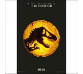 mundo Jurasico: Dominio Todo empezó aquí Póster One Size negro/amarillo
