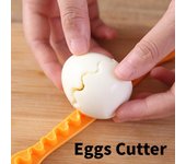 2 cortadores de huevos con forma de flor, cortador de huevos con encaje de talla elegante, cortador de huevos con alambre de corte de encaje de talla 2pcs