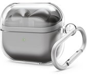 Funda compatible con Galaxy Buds3 y Galaxy Buds3 Pro con mosquetón, funda transparente suave a prueba de golpes, funda transparente para Galaxy Buds3 y Galaxy Buds3 Pro