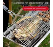 Parrilla plegable Kamado para barbacoa, cesta de carbón, portátil, de acero inoxidable, con asa extraíble, para carne, pescado y barra de cocina.