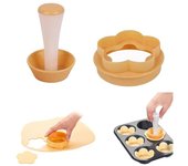 Molde de conchas para tartas, molde para prensar tazas de pastelería, Mini tartas redondas de plástico, herramientas para hornear