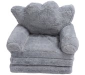 Cojín de asiento plegable con forma de corona para silla, para niñas, princesas, bebés y niños, sofá pequeño con respaldo