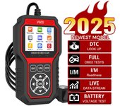 Herramienta de diagnóstico de coche OBD2 Escáner Detección de voltaje de batería Búsqueda profesional de DTC Código de falla Diagnóstico Prueba del sensor de oxígeno Pantalla a color de 2,8 pulgadas Black Red
