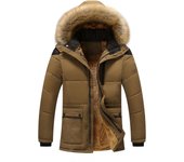 Chaqueta De Los Hombres De Gran Tamaño Chaqueta Acolchada De Los Hombres Engrosamiento De Algodón Ropa Corta De Invierno Para Los Hombres Tamaño 4XL azul oscuro
