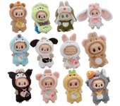 Mini Ropa de Animales para Muñeca de Peluche, Traje, Accesorios, Capibara Lindo, Elefante, Pato, Sudadera con Capucha 17cm Labubu 10cm Muñecas Ídolo Ropa DIY without doll