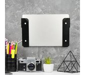 Soporte de pared para computadora portátil, diseño ajustable, construcción de metal resistente, fácil instalación, soporte para tableta y computadora portátil negro