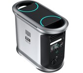 Central eléctrica portátil Ampace Andes 1500, capacidad de LiFePO4 de 1462 Wh, generador solar de 2400 W, carga completa en 55 min, 13 puertos de salida, 6000 ciclos Andes 1500 negro