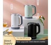 Hervidor eléctrico de 0,8 l (110 V), compatible con los estándares estadounidenses, japoneses, europeos y británicos. CN 220V blanco
