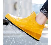 Zapatos de senderismo antideslizantes para exteriores para hombre, Botas de lluvia de pesca Shaxi, zapatos de trabajo negros, zapatos de pesca de goma resistentes al agua, novedad de 2024 39 amarillo