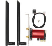 Tarjeta de red PCIe de 300 Mbps, 2,4 GHz, 867 Mbps, 5 GHz, antena dual, BT4.2, tarjeta adaptadora PCIe WiFi para Windows 7 y 8