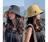Sombrero de pescador con estampado de doble cara, gorra de pescador, sombrero panamá de moda para exteriores color rosa