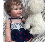 KEIUMI Muñeca bebé renacida de alta calidad de 50 cm, cuerpo completo de silicona, pintura avanzada, piel simulada, muñeca bebé renacida, juguete con cabello enraizado 20 inch about 50 cm