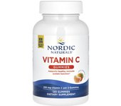 Nordic Naturals, Vitamin C gummies, tart tangerine, 250 mg, 120 gummies (125 mg per gummy)