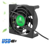 Decodificador USB de 5V CC, ventilador de refrigeración, miniventilador de vida extendida, Android TV Box, funda de portátil, radiador enfriador silencioso