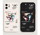 Animación suave moda encantador teléfono para Iphone 13 7 12 Max 11 Plus XR Mini X XS 6 6s 8 Pro 14 funda suave recta de silicona Iphone 14 negro