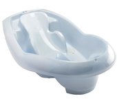 Bañera tipo laguna ergonómica - 95,5 x 53 x 27 cm - Flor azul - THERMOBABY