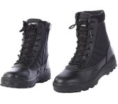 Botas altas de cuero para exteriores para hombre, botas militares tácticas, zapatos negros de suela gruesa, zapatos de senderismo livianos y resistentes al desgaste 36 caqui