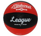 Baloncesto de la liga del medio oeste 3 negro/rojo