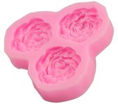 Molde de silicona con forma de flor de peonía para decoración de tartas y cupcakes de boda one size