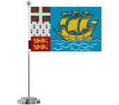 Mesa drapeau Saint-Pierre-et-Miquelon en 14 x 21 cm