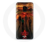 Coque pour Samsung Galaxy A8 Plus Stranger Things Saison 4 Affiche Art Equipages de la Nouvelle Théo
