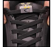 NO.8 nuevos cordones de zapatos con cierre de presión sin corbatas, cordones elásticos, zapatillas sin cordones, cordones para zapatos para niños y adultos, cordones planos ensanchados de 8MM para zapatos 100CM marrón