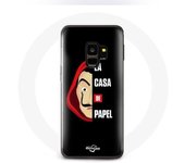 Coque pour Samsung Galaxy S9 La casa de papel Logo et Masque