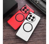 Funda Magnética de Cuero PU de Lujo con Carga Inalámbrica Para OnePlus 9 10 Pro 11 12 13 ACE 2 2V 3V Nord CE 3 Lite Cubierta Trasera a Prueba de Golpes OnePlus Nord CE3Lite blanco plata
