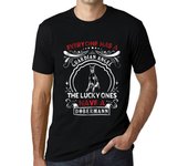 Camiseta vintage para hombre Camiseta gráfica Dobermann Dog Deep Black XS negro