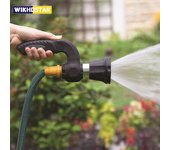 Manguera de limpieza para lavado de autos portátil potente y de alta presión, boquilla de bombero, pistola rociadora de agua para jardín, riego de césped, envío directo negro