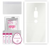 apgo MATTE Protective Skin Sticker for the back compatible with Sony Xperia XZ2 Premium, Wrap Film, Hydrogel Film, Flexible, Soft TPU with positioning