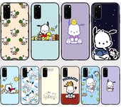 Funda KT73 Pochacco para Samsung A04, A14, A23, A34, A54, M23, M33, M52, M53, Realme 10, 9, C30S, C35, C55, VIVO Y02S, Y21, Y33S, Y51, X80 Pro, transparente Samsung A22 5G amarillo pardo