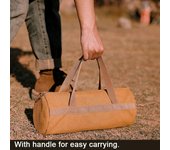 Tienda de campaña al aire libre, bolsa de almacenamiento de uñas para el suelo, martillo para tienda, bolsa de almacenamiento para uñas de tierra larga, portátil marrón