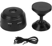 Cámara de seguridad WiFi ABS inalámbrica, inteligente, visión nocturna, IP, monitor remoto para el hogar