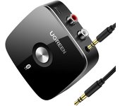 Receptor Bluetooth UGREEN Receptor Estéreo para el Hogar Receptor Bluetooth Aptx Compatible con Estéreo Bluetooth 5.1/Altavoces/Componentes/TV/Inalámbrico negro
