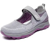 Zapatos para caminar 2023 Primavera/novedad de verano zapatos de mujer cómodos zapatos de mamá con Velcro zapatos para mujer 36