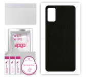 apgo Protective Skin Sticker for the back compatible with Samsung Galaxy A41, Wrap Film, Foil, Vinyl - Pattern Matrix