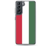 Coque Téléphone - Samsung - Galaxy S21 Plus - Drapeau Hongrie - Souple - Multicolore
