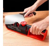 Afilador de cuchillos de cocina, herramienta profesional con ángulo ajustable de 4 etapas, tijeras, amoladora, cuchillos, piedra de afilar XXL blanco