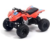 Modelo de quad de playa de simulación a escala 1/36, coche de juguete para niños extraíble 1/36-Size:10.5*7*6.5cm rojo